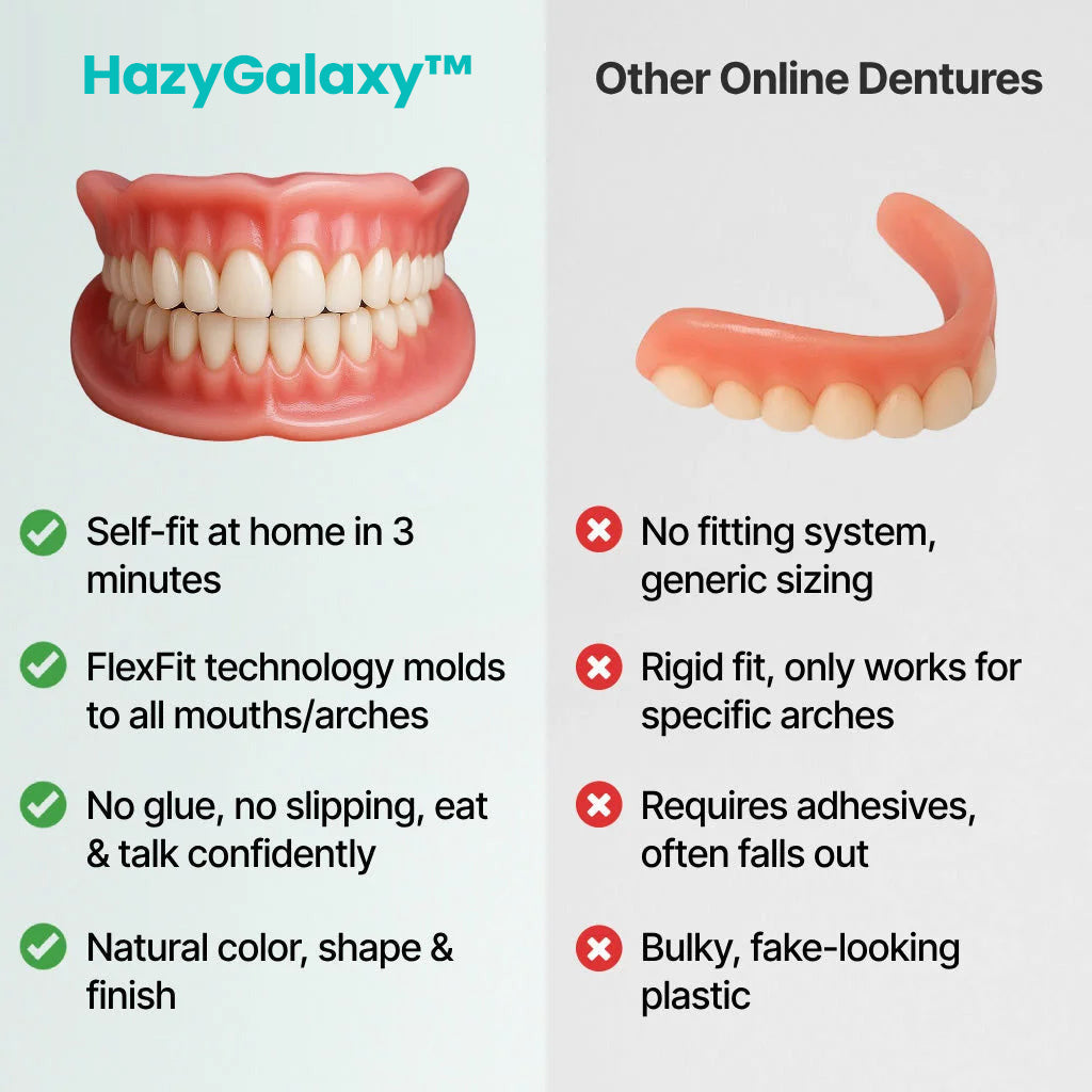 🔥HazyGalaxy™ Custom-Fit Dentures ⏰ ENDS TODAY   70% OFF | Smile with Confidence